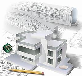 建筑工程图 建筑模型图片