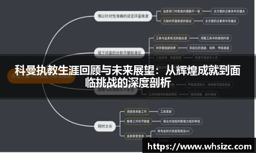科曼执教生涯回顾与未来展望：从辉煌成就到面临挑战的深度剖析