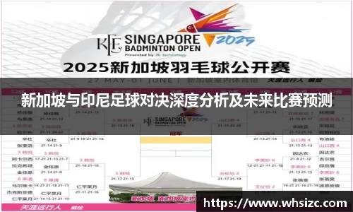 新加坡与印尼足球对决深度分析及未来比赛预测